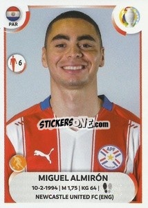 Sticker Miguel Almirón - CONMEBOL Copa América 2021
 n. PAR18 - Panini