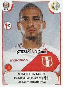 Sticker Miguel Trauco - CONMEBOL Copa América 2021
 n. PER8 - Panini