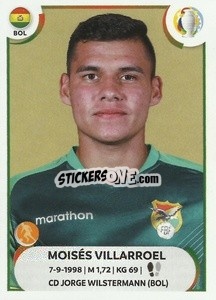 Sticker Moisés Villarroel - CONMEBOL Copa América 2021
 - Panini