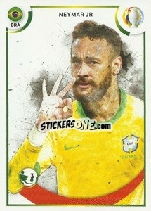 Sticker Neymar Jr (Brazil) - CONMEBOL Copa América 2021
 n. GOL13 - Panini
