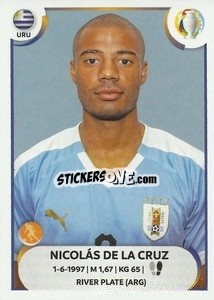 Sticker Nicolás de la Cruz - CONMEBOL Copa América 2021
 n. URU17 - Panini