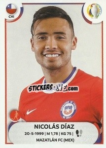 Cromo Nicolás Díaz - CONMEBOL Copa América 2021
 - Panini