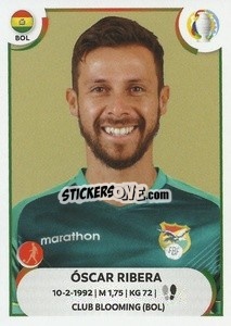 Sticker Óscar Ribera - CONMEBOL Copa América 2021
 n. BOL10 - Panini