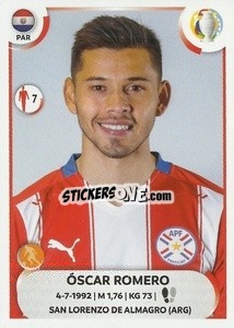Sticker Óscar Romero - CONMEBOL Copa América 2021
 n. PAR19 - Panini