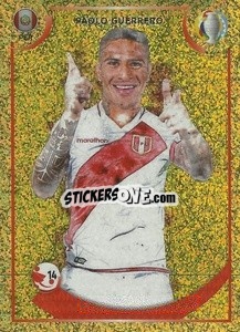 Sticker Paolo Guerrero (Peru) - CONMEBOL Copa América 2021
 n. GOL1 - Panini