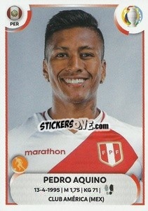 Sticker Pedro Aquino - CONMEBOL Copa América 2021
 n. PER12 - Panini