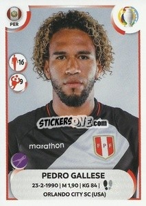 Sticker Pedro Gallese - CONMEBOL Copa América 2021
 n. PER4 - Panini