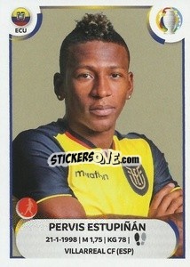 Sticker Pervis Estupiñán - CONMEBOL Copa América 2021
 n. ECU10 - Panini