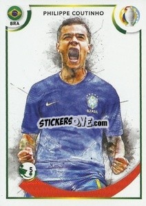 Sticker Philippe Coutinho (Brazil) - CONMEBOL Copa América 2021
 n. GOL8 - Panini