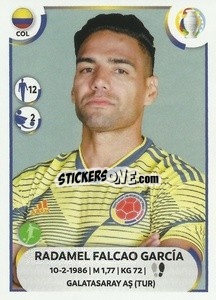 Figurina Radamel Falcao García - CONMEBOL Copa América 2021
 - Panini