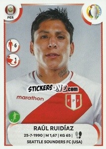 Sticker Raúl Ruidíaz - CONMEBOL Copa América 2021
 - Panini