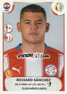 Sticker Richard Sánchez - CONMEBOL Copa América 2021
 n. PAR12 - Panini