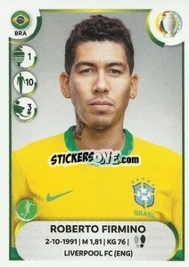 Sticker Roberto Firmino - CONMEBOL Copa América 2021
 - Panini