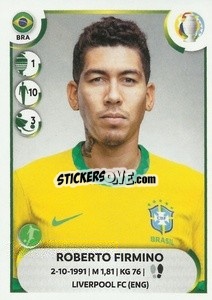 Sticker Roberto Firmino - CONMEBOL Copa América 2021
 n. BRA23 - Panini