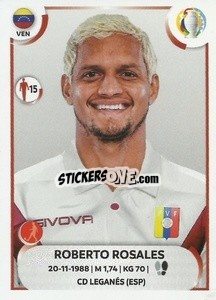 Sticker Roberto Rosales - CONMEBOL Copa América 2021
 n. VEN8 - Panini
