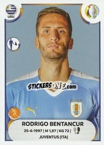 Sticker Rodrigo Bentancur - CONMEBOL Copa América 2021
 - Panini