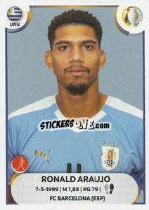 Sticker Ronald Araujo - CONMEBOL Copa América 2021
 n. URU11 - Panini