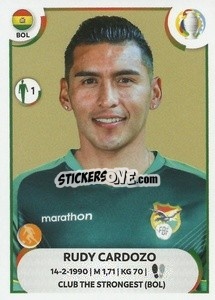 Sticker Rudy Cardozo - CONMEBOL Copa América 2021
 n. BOL15 - Panini