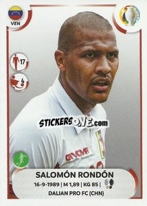 Sticker Salomón Rondón - CONMEBOL Copa América 2021
 n. VEN23 - Panini
