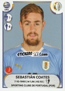 Sticker Sebastián Coates - CONMEBOL Copa América 2021
 n. URU9 - Panini