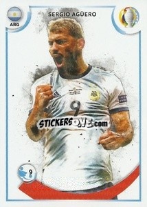 Sticker Sergio Agüero (Argentina) - CONMEBOL Copa América 2021
 n. GOL4 - Panini