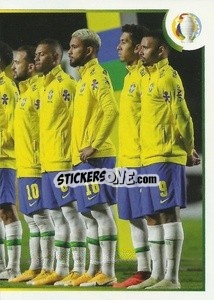 Sticker Team - CONMEBOL Copa América 2021
 n. BRA3 - Panini