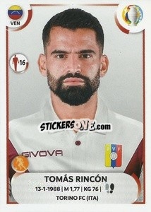 Sticker Tomás Rincón - CONMEBOL Copa América 2021
 - Panini