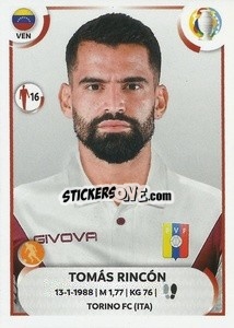 Sticker Tomás Rincón - CONMEBOL Copa América 2021
 n. VEN14 - Panini