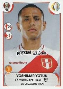 Sticker Yoshimar Yotún - CONMEBOL Copa América 2021
 - Panini