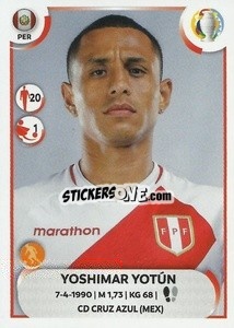 Sticker Yoshimar Yotún - CONMEBOL Copa América 2021
 n. PER13 - Panini