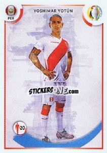 Sticker Yoshimar Yotún (Peru) - CONMEBOL Copa América 2021
 - Panini