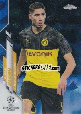 Sticker Achraf Hakimi - UEFA Champions League Chrome 2019-2020. Sapphire Edition
 n. 12 - Topps