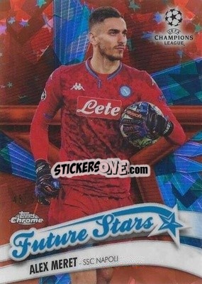 Sticker Alex Meret - UEFA Champions League Chrome 2019-2020. Sapphire Edition
 - Topps