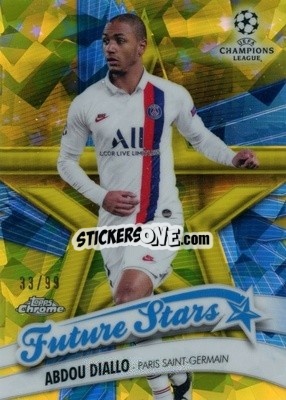 Sticker Alphonso Davies - UEFA Champions League Chrome 2019-2020. Sapphire Edition
 n. FS-AD-ys - Topps