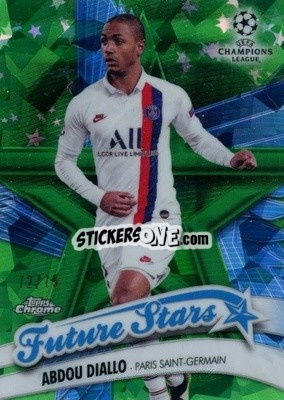Sticker Alphonso Davies - UEFA Champions League Chrome 2019-2020. Sapphire Edition
 n. FS-AD-grs - Topps
