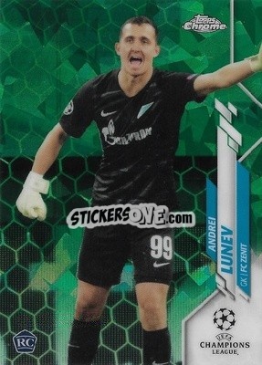 Sticker Andrei Lunev - UEFA Champions League Chrome 2019-2020. Sapphire Edition
 - Topps