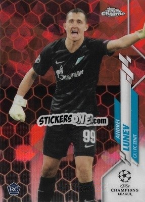 Sticker Andrei Lunev - UEFA Champions League Chrome 2019-2020. Sapphire Edition
 n. 79os - Topps