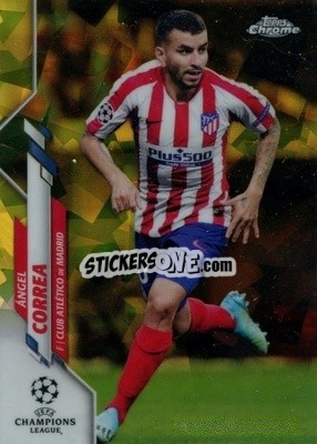 Sticker Ángel Correa - UEFA Champions League Chrome 2019-2020. Sapphire Edition
 - Topps