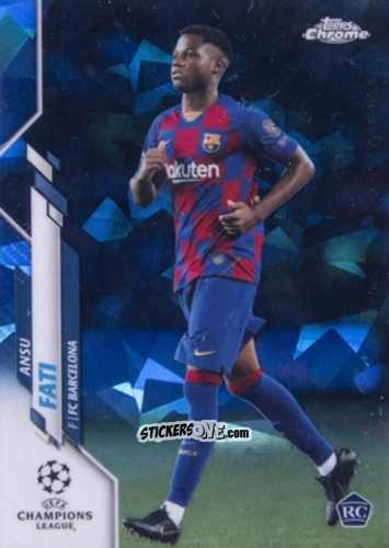 Figurina Ansu Fati - UEFA Champions League Chrome 2019-2020. Sapphire Edition
 n. 45 - Topps