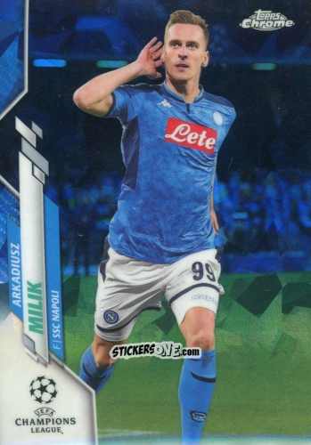 Cromo Arkadiusz Milik - UEFA Champions League Chrome 2019-2020. Sapphire Edition
 n. 29 - Topps