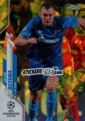 Sticker Artem Dzyuba - UEFA Champions League Chrome 2019-2020. Sapphire Edition
 n. 15ys - Topps