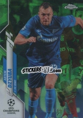 Sticker Artem Dzyuba - UEFA Champions League Chrome 2019-2020. Sapphire Edition
 n. 15grs - Topps