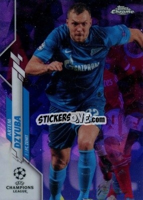 Sticker Artem Dzyuba - UEFA Champions League Chrome 2019-2020. Sapphire Edition
 - Topps