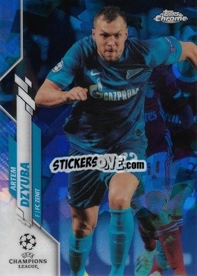 Sticker Artem Dzyuba - UEFA Champions League Chrome 2019-2020. Sapphire Edition
 n. 15 - Topps
