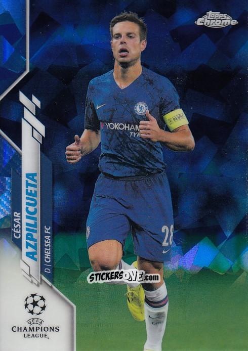 Cromo César Azpilicueta - UEFA Champions League Chrome 2019-2020. Sapphire Edition
 n. 37 - Topps