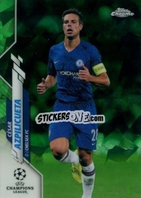 Sticker César Azpilicueta - UEFA Champions League Chrome 2019-2020. Sapphire Edition
 n. 37grs - Topps
