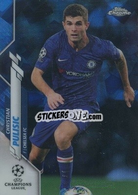 Sticker Christian Pulisic - UEFA Champions League Chrome 2019-2020. Sapphire Edition
 - Topps