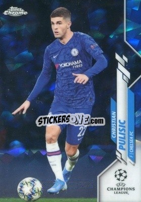 Sticker Christian Pulisic - UEFA Champions League Chrome 2019-2020. Sapphire Edition
 n. 47V - Topps