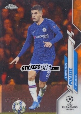 Sticker Christian Pulisic - UEFA Champions League Chrome 2019-2020. Sapphire Edition
 - Topps