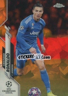 Sticker Cristiano Ronaldo - UEFA Champions League Chrome 2019-2020. Sapphire Edition
 n. 100V-os - Topps